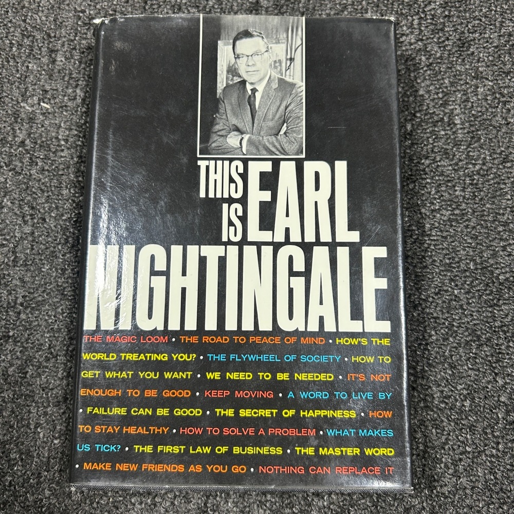 This Is Earl Nightingale Book 1969 Hardcover Vintage Motivational Success